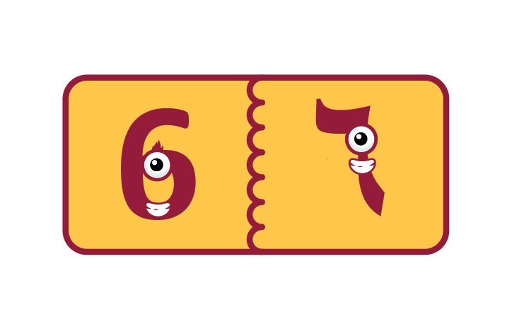 Numbers 6 – Number Six ٦